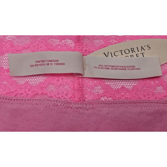 VICTORIA’S SECRET NWT Soft Cotton blend Lace Low Rise Hip Hugger Panty Size S/P - Picture 4 of 5